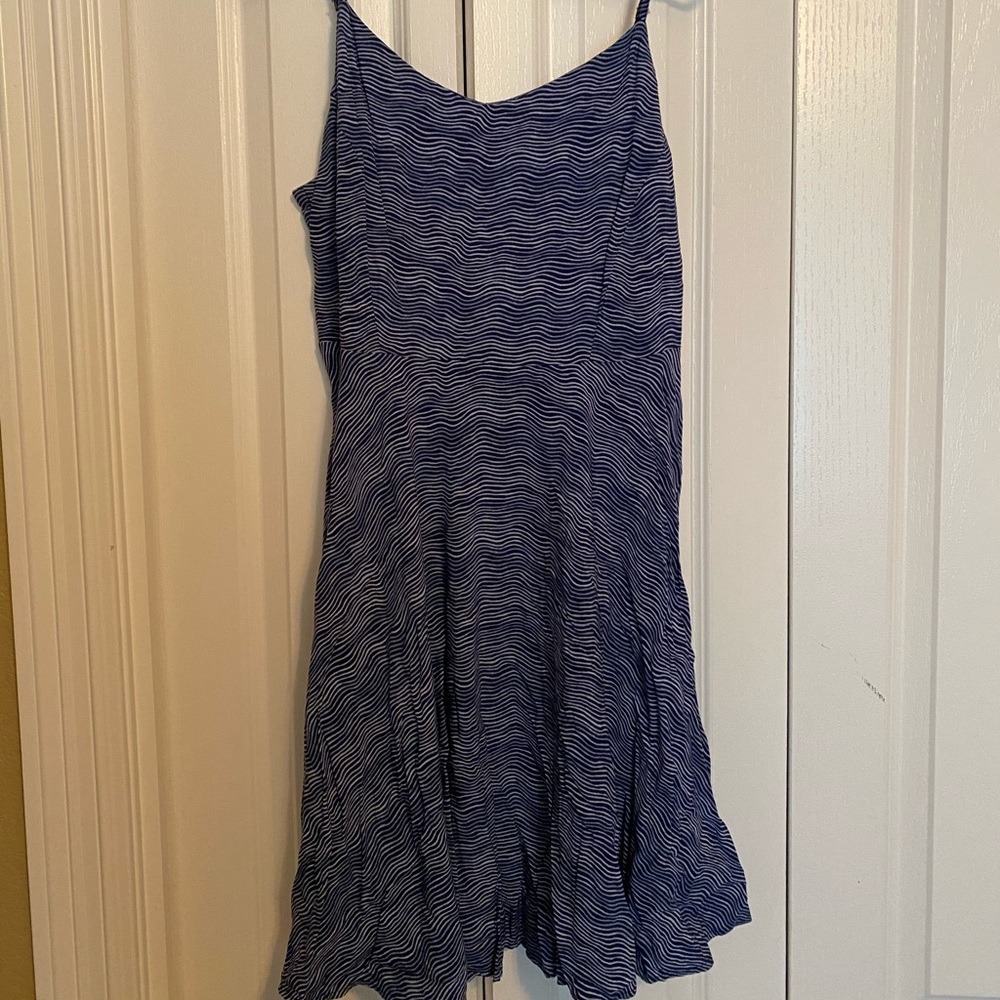 Spaghetti strap blue sundress